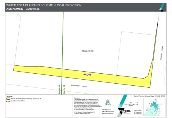 Map of proposed PAO15
